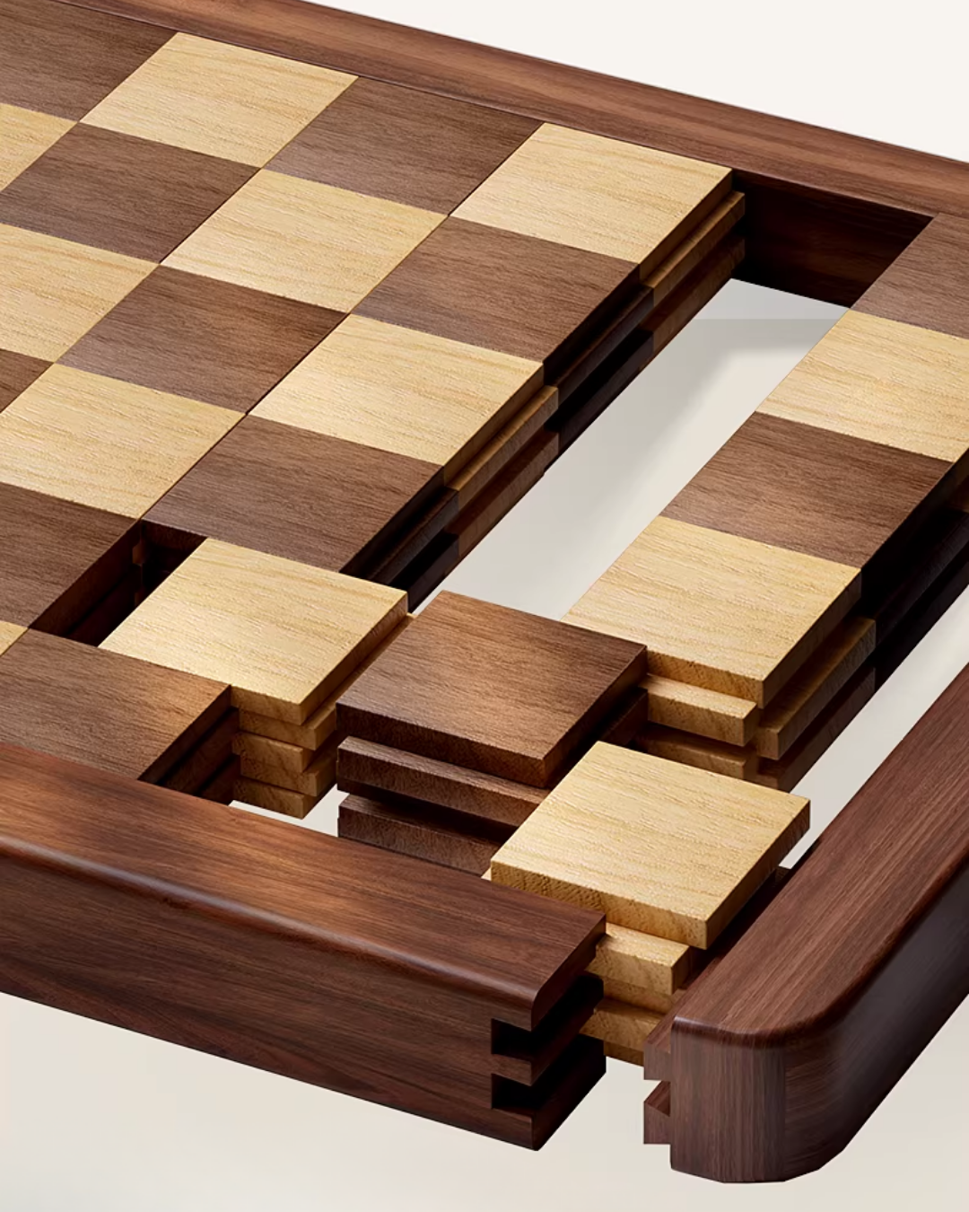 Mortise & Tenon End-Grain Ebony Cutting Board – Durable & Antibacterial