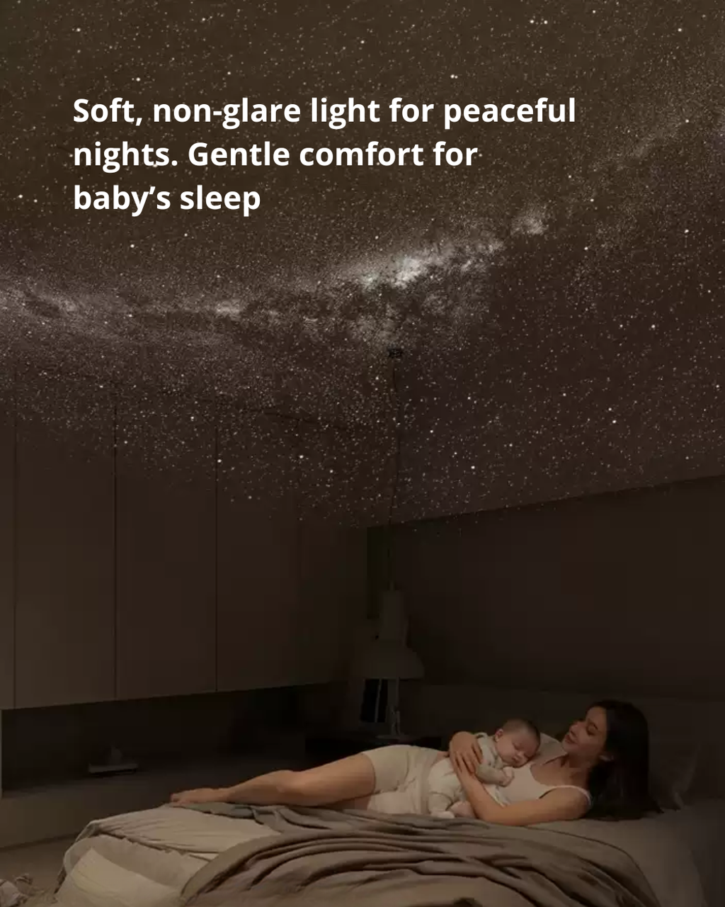 Bedside Night Light & Star Projector – Soft LED Lighting for Babies & Kids