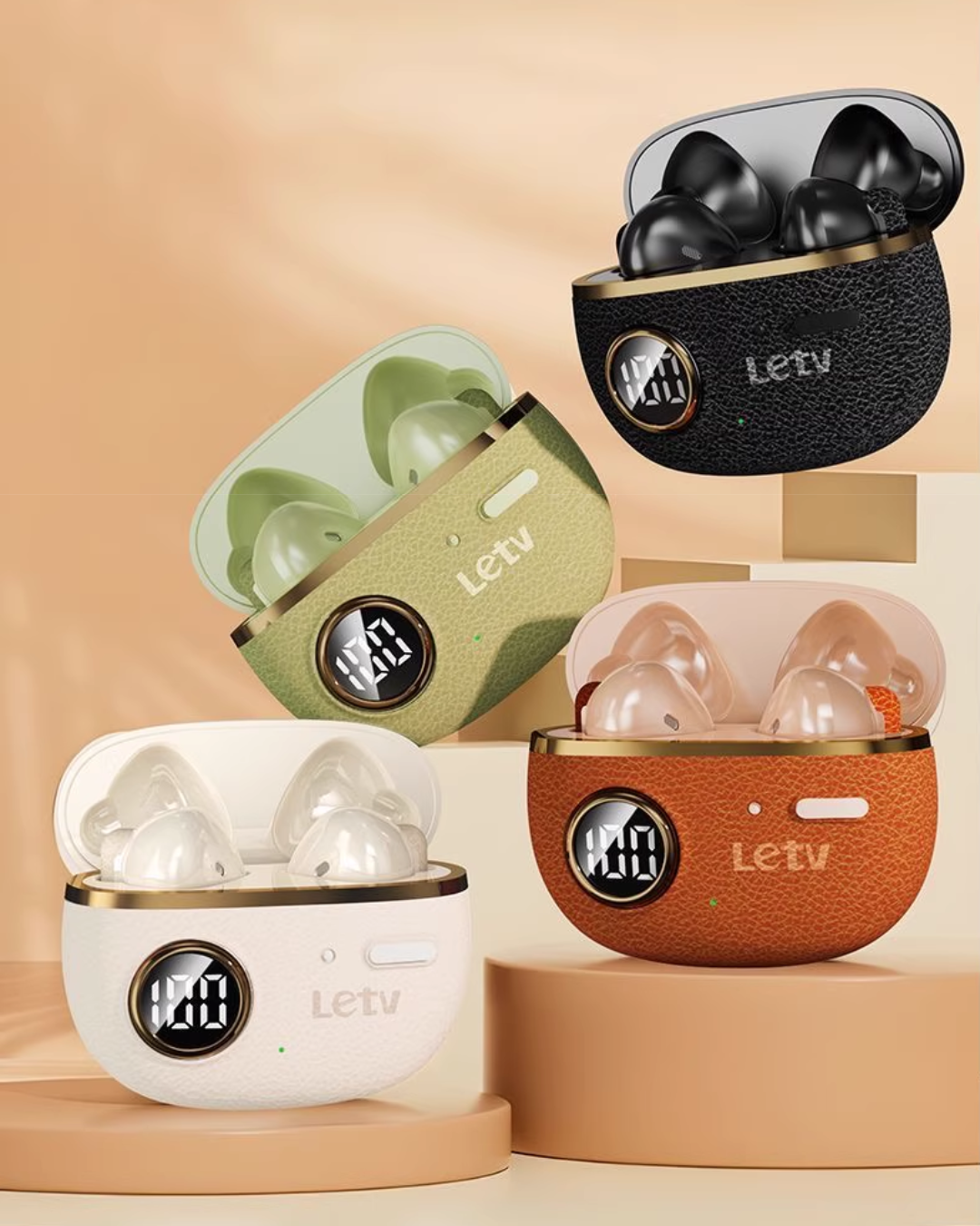 Bluetooth 5.4 Wireless Earbuds – HiFi Sound, Low-Latency & LED Battery