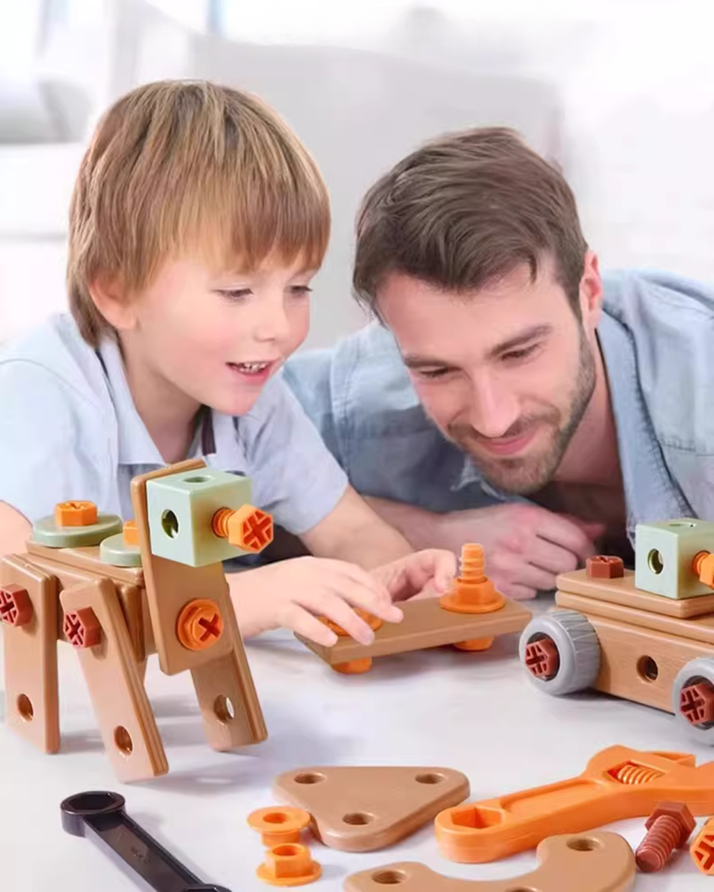 201-Piece Kids Construction Tool Set for Hands-On Learning & Play