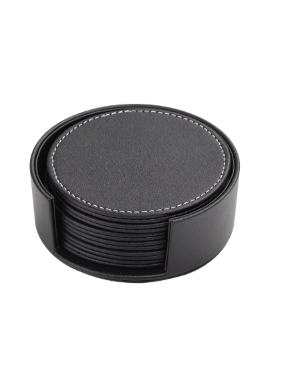 Premium Leather Coaster Set – Noise-Reducing & Heat-Resistant