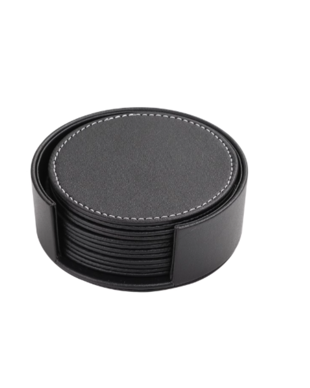 Premium Leather Coaster Set – Noise-Reducing & Heat-Resistant