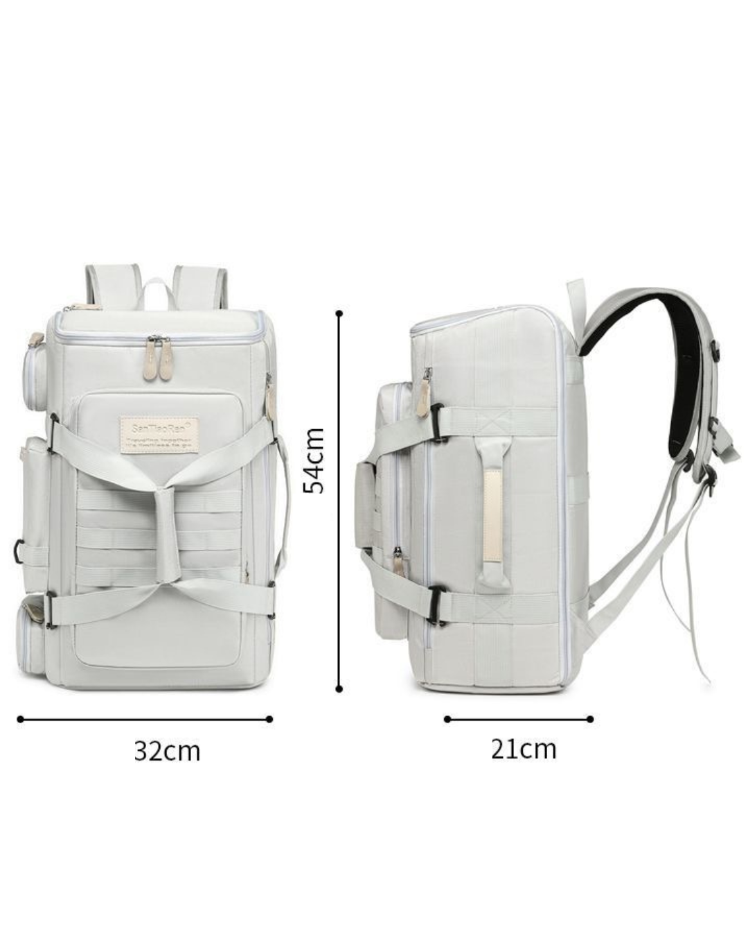 Expandable Travel Backpack with Laptop Sleeve, Shoe Compartment & USB Port