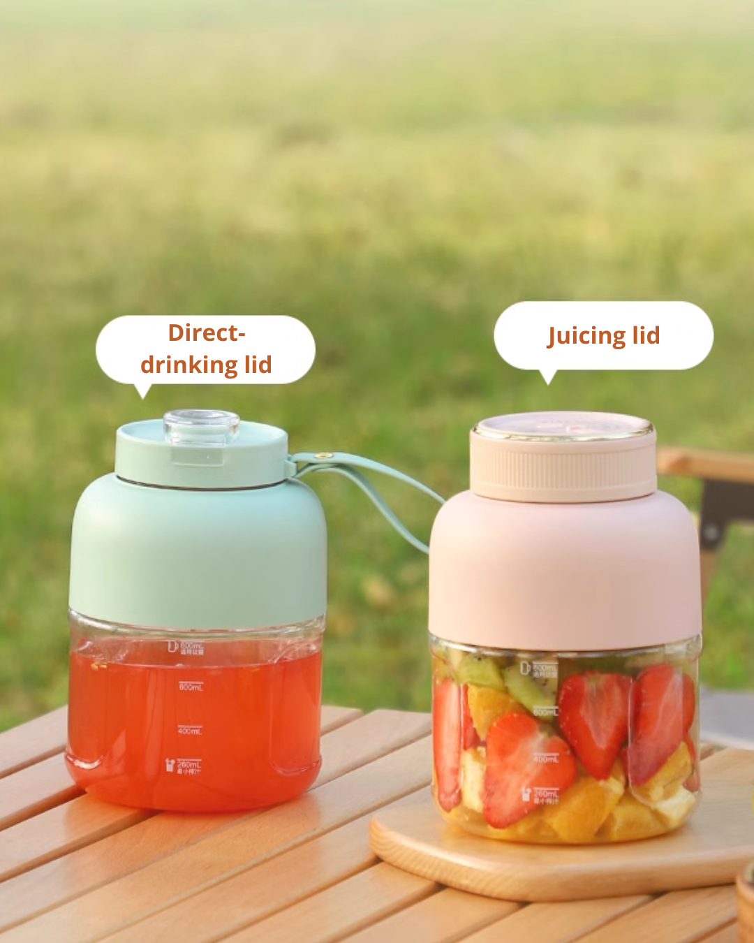 Compact Wireless Juicer Cup for Smoothies and Fresh Juice