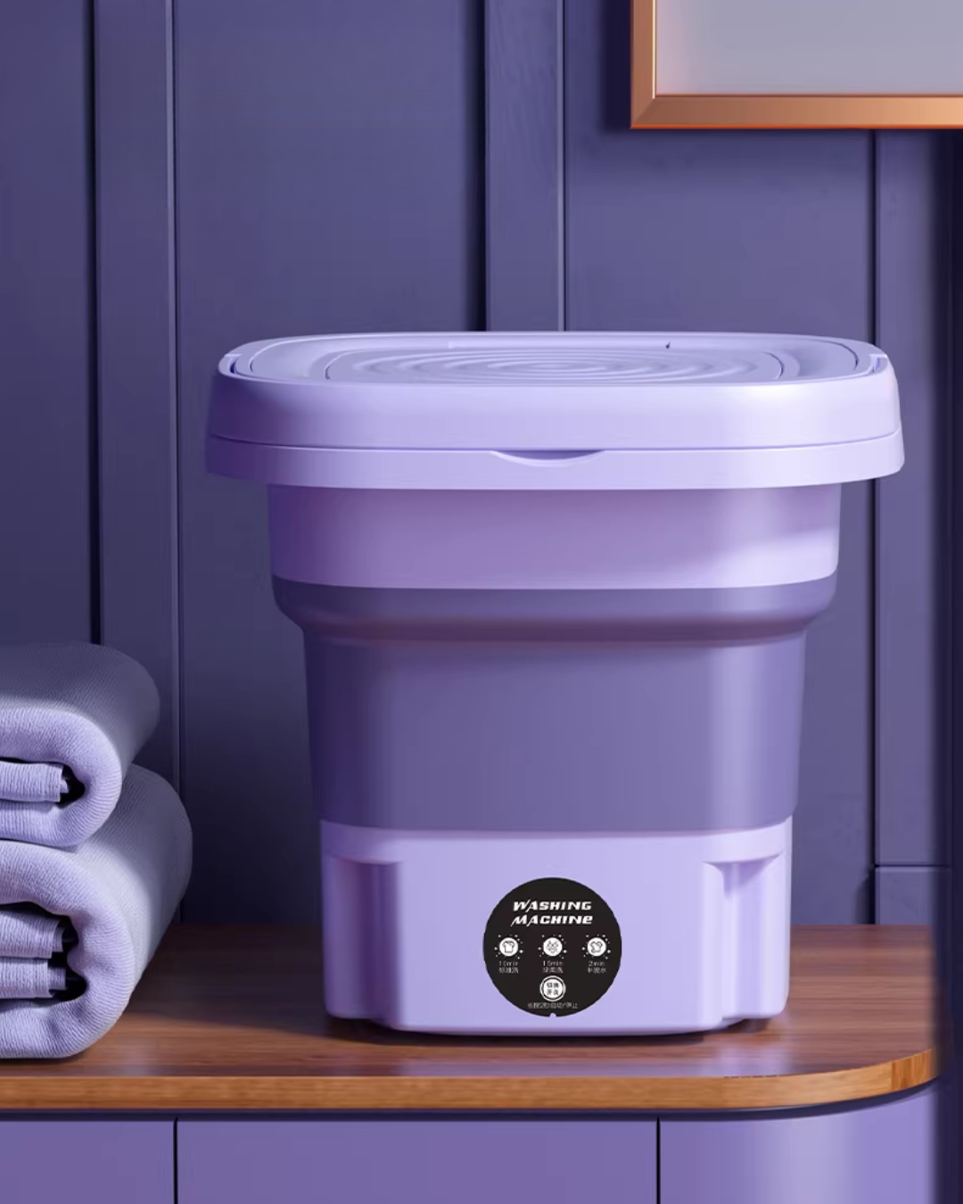 Foldable Mini Washing Machine for Delicates, Baby Clothes & Travel