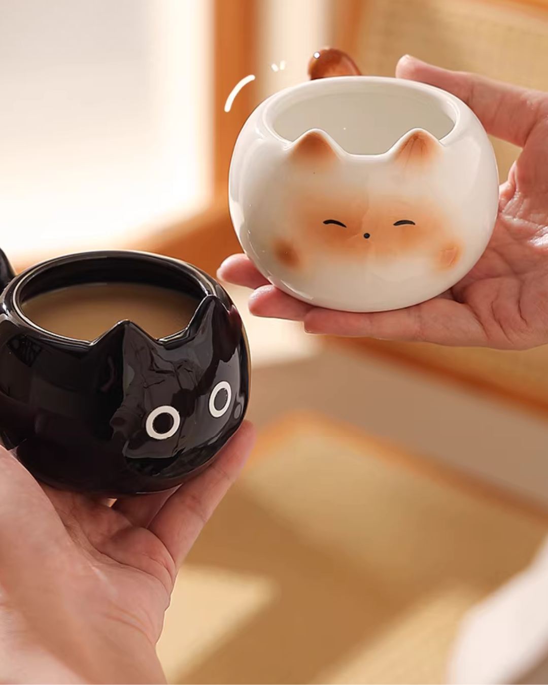 Whimsical Siamese Cat Coffee Mug for Everyday Sipping & Cozy Moments