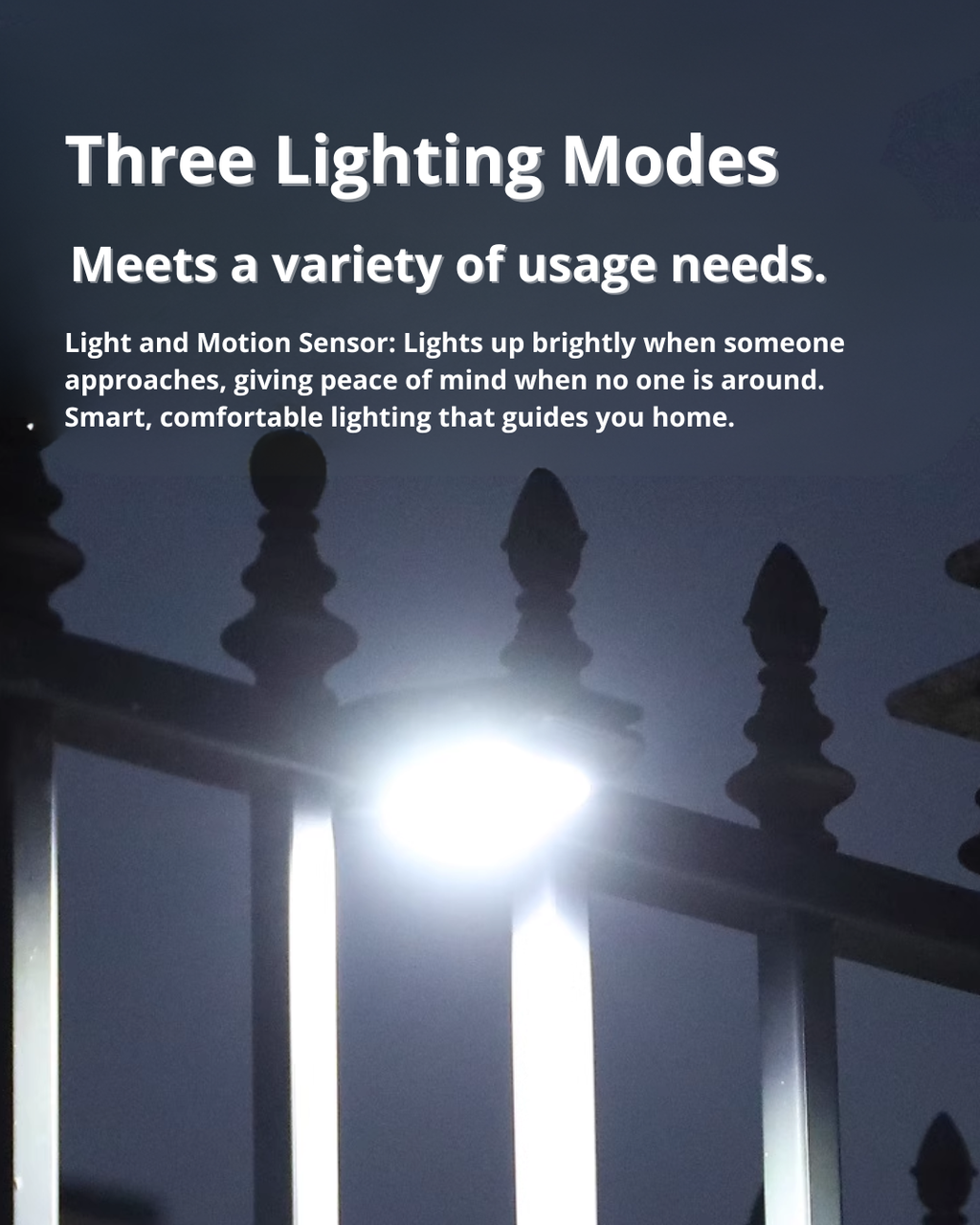 Smart Solar LED Light with Motion Sensor – Outdoor Security & Patio Lighting