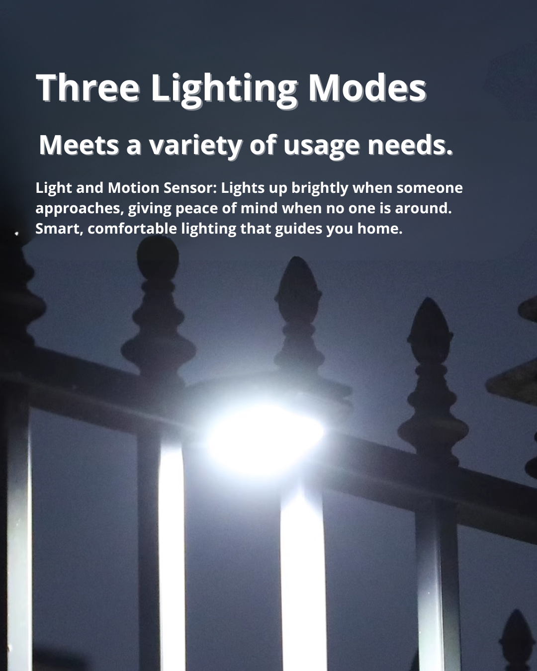 Smart Solar LED Light with Motion Sensor – Outdoor Security & Patio Lighting