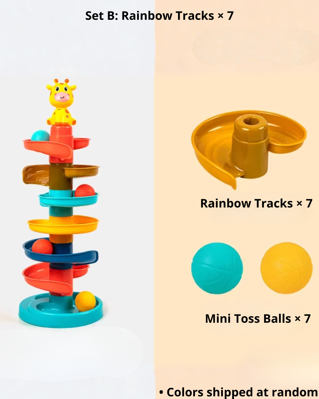 Montessori Baby Spinning Track Toy – Early Learning for Infants & Toddlers