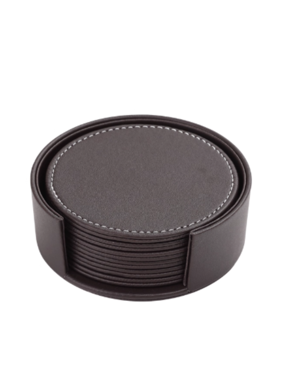 Premium Leather Coaster Set – Noise-Reducing & Heat-Resistant