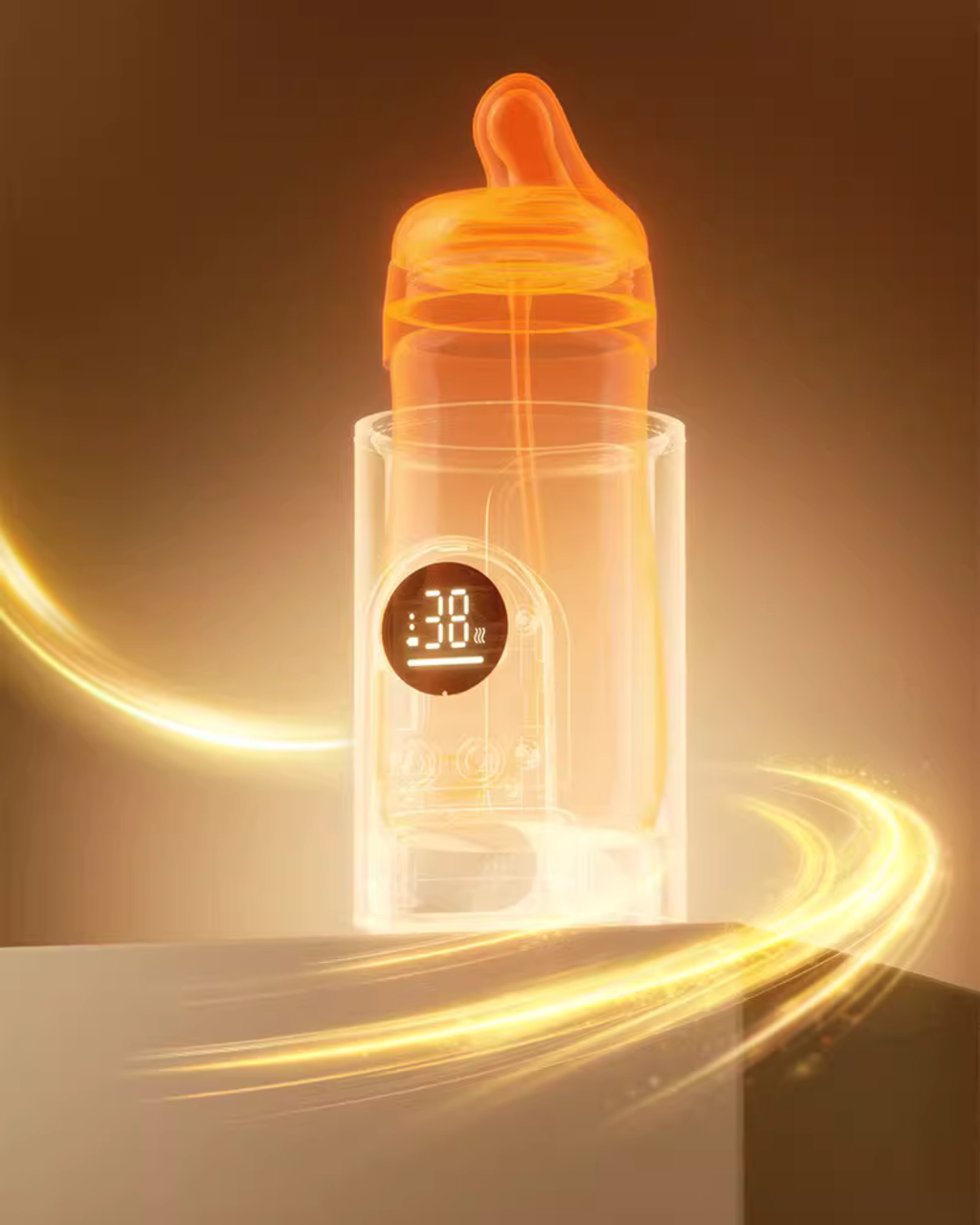 Wireless Portable Baby Bottle Warmer – Adjustable Temperature & USB
