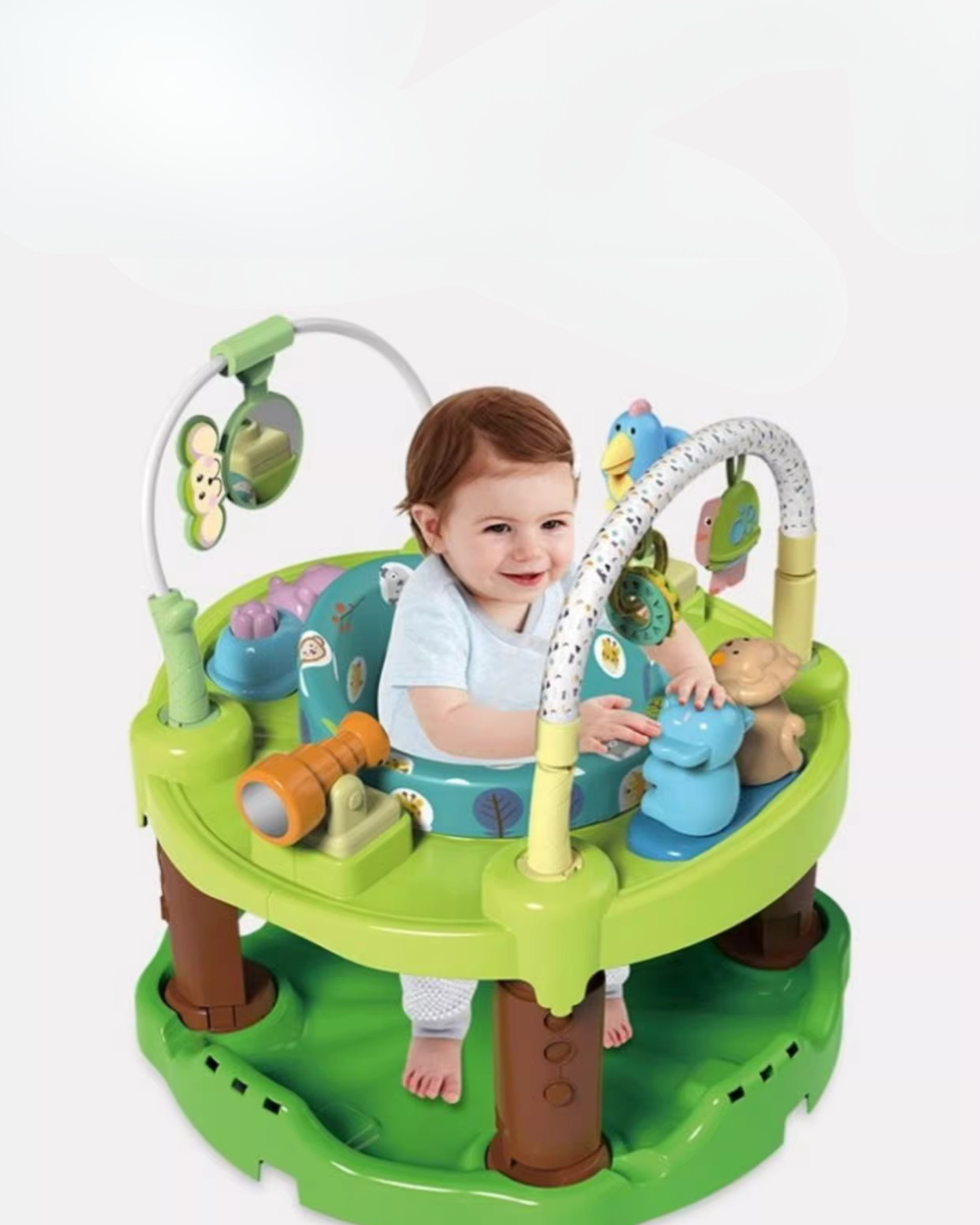Multi-Function Baby Jumper Chair with 360° Rotating Seat & Toys