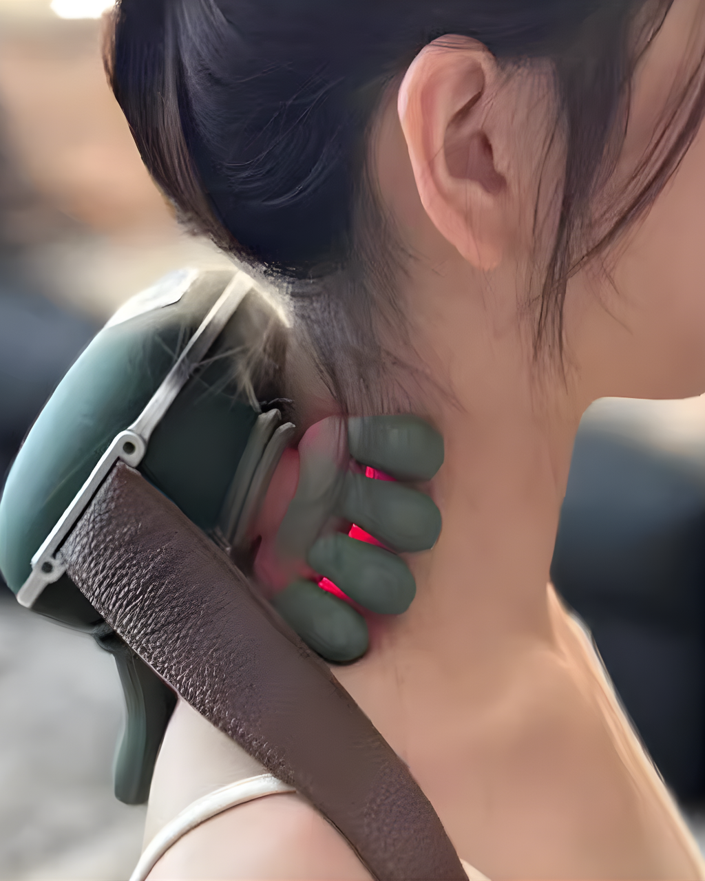 Wearable Neck & Shoulder Massager with Deep Kneading & Heat