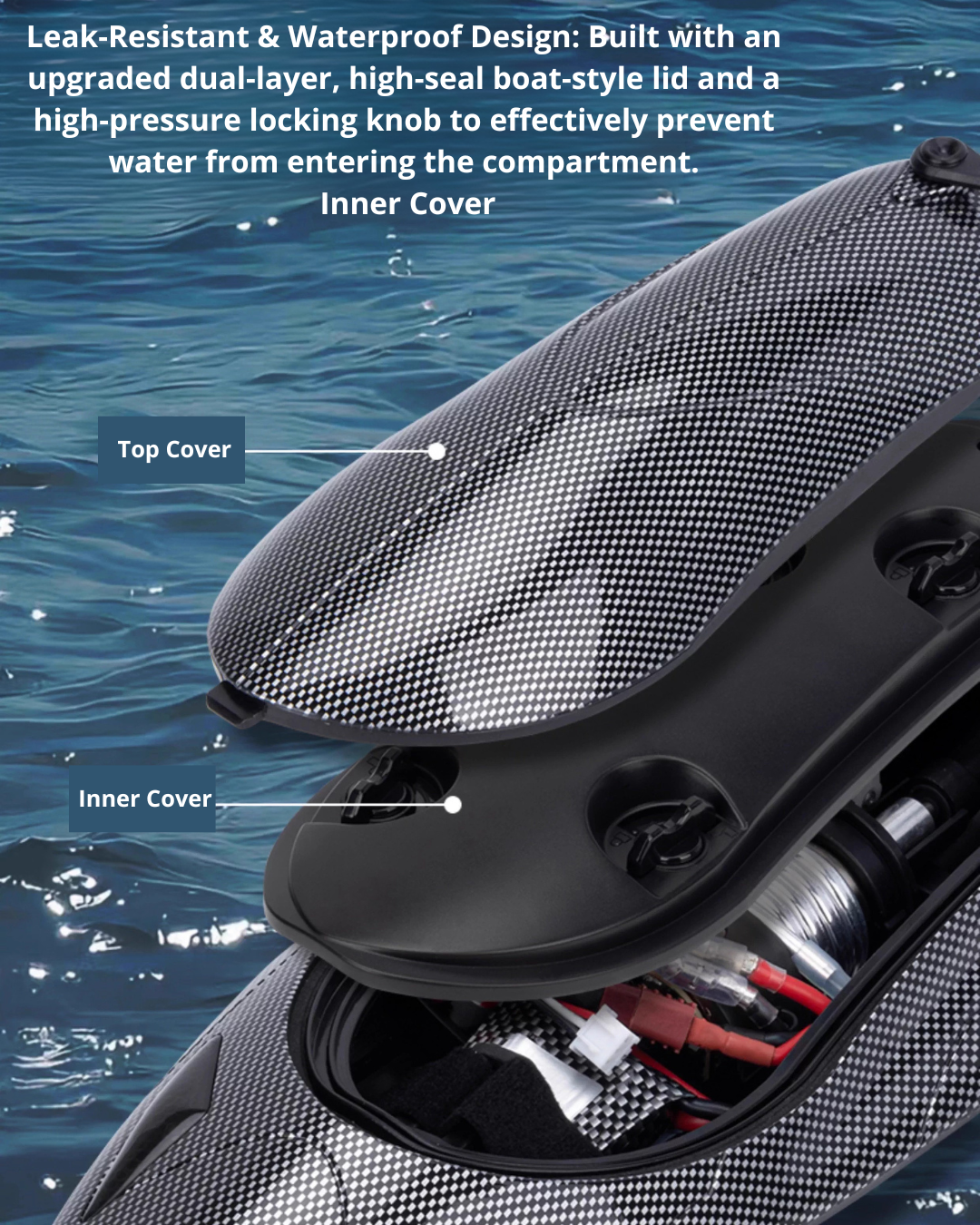 High-Speed RC Jet Boat with Self-Righting & LED Night Lights