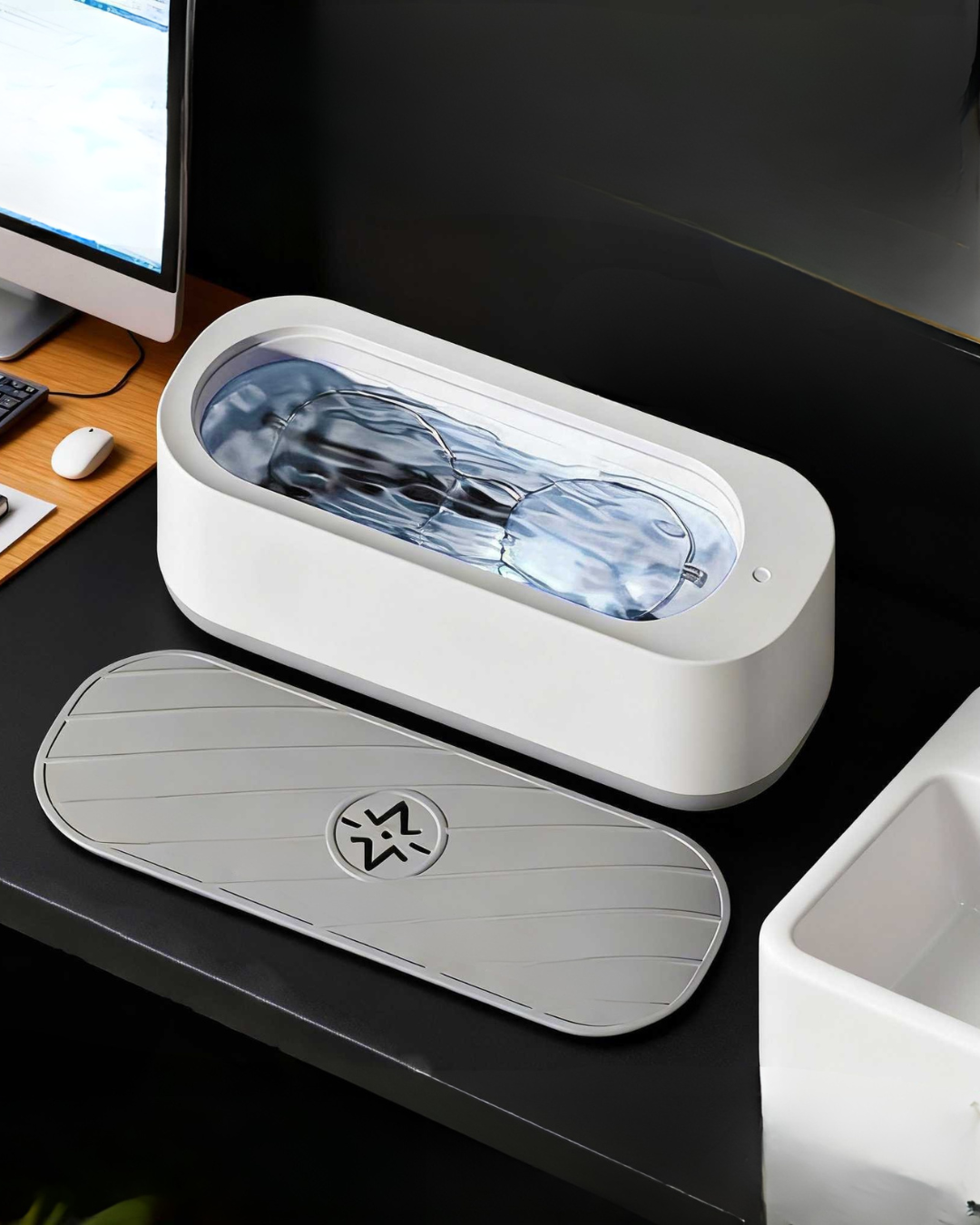 Portable Ultrasonic Cleaner for Glasses, Jewelry, Watches & Makeup Tools