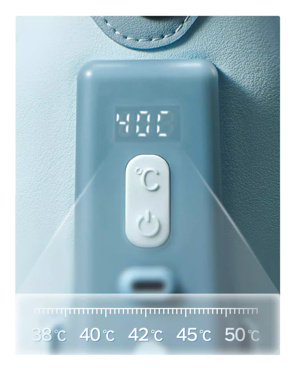 Portable Baby Bottle Warmer – 5 Temperature Levels, 4-Hour Battery