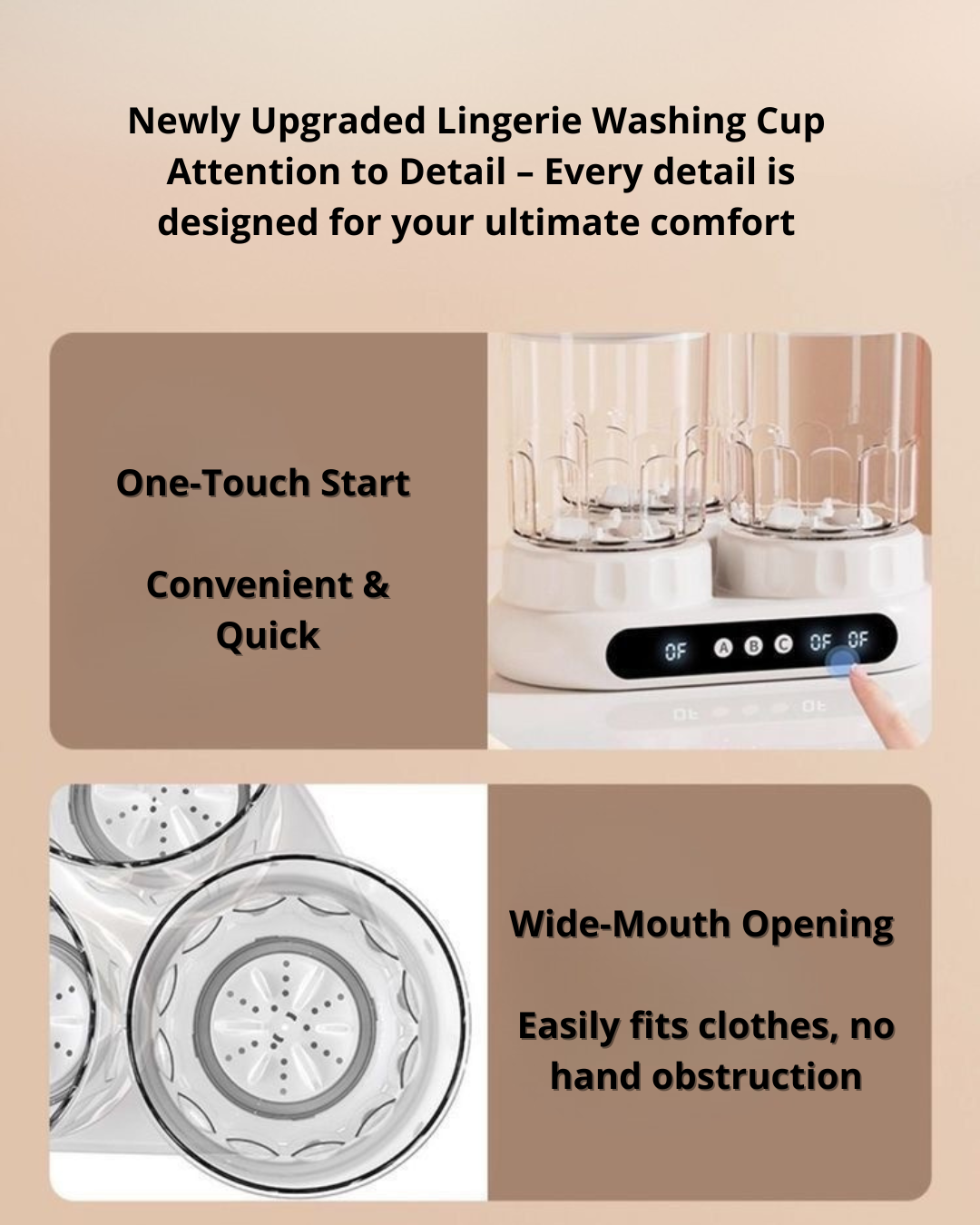 Portable Mini Laundry Washer 4.5L – Compact, Quiet & Hygienic Delicate Laundry