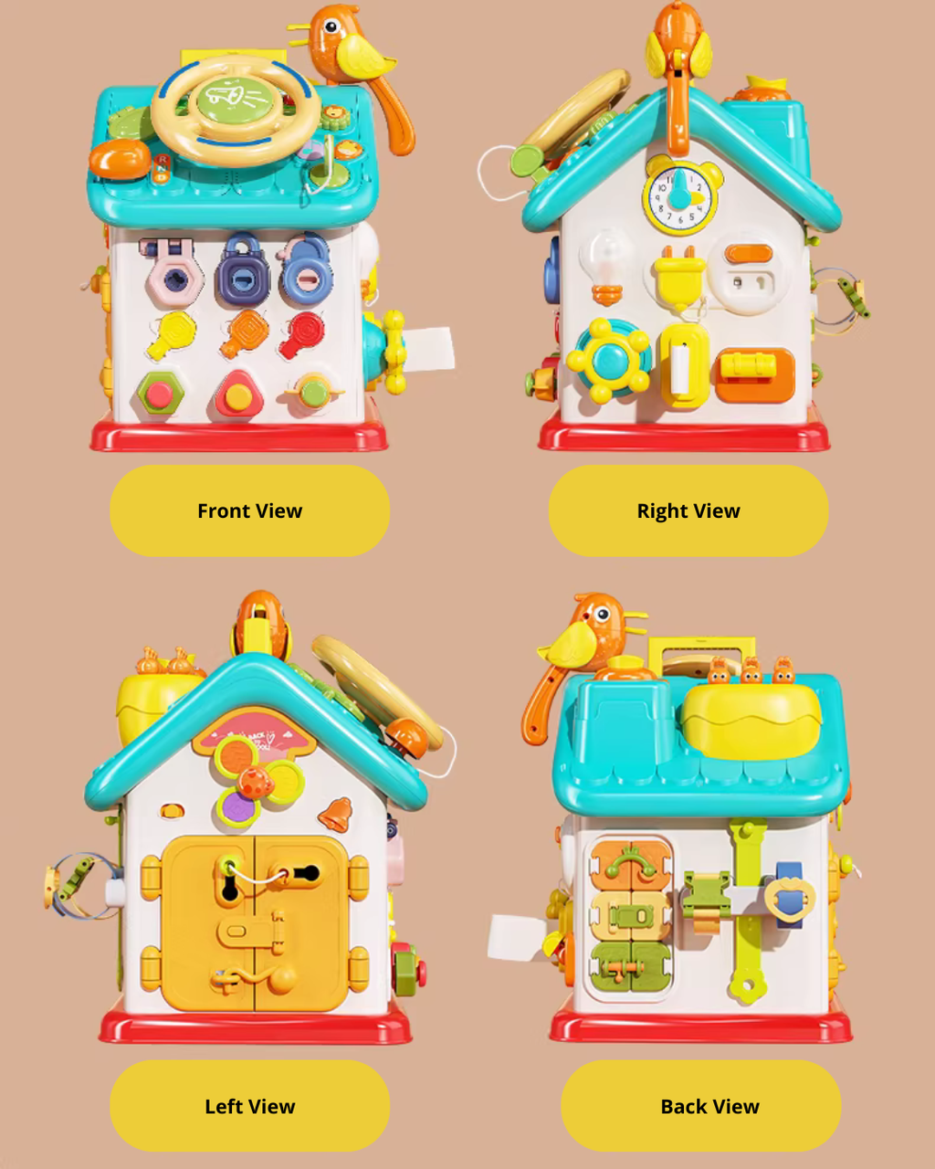 Interactive Montessori Busy Cube – Fine Motor & Early Learning Toy