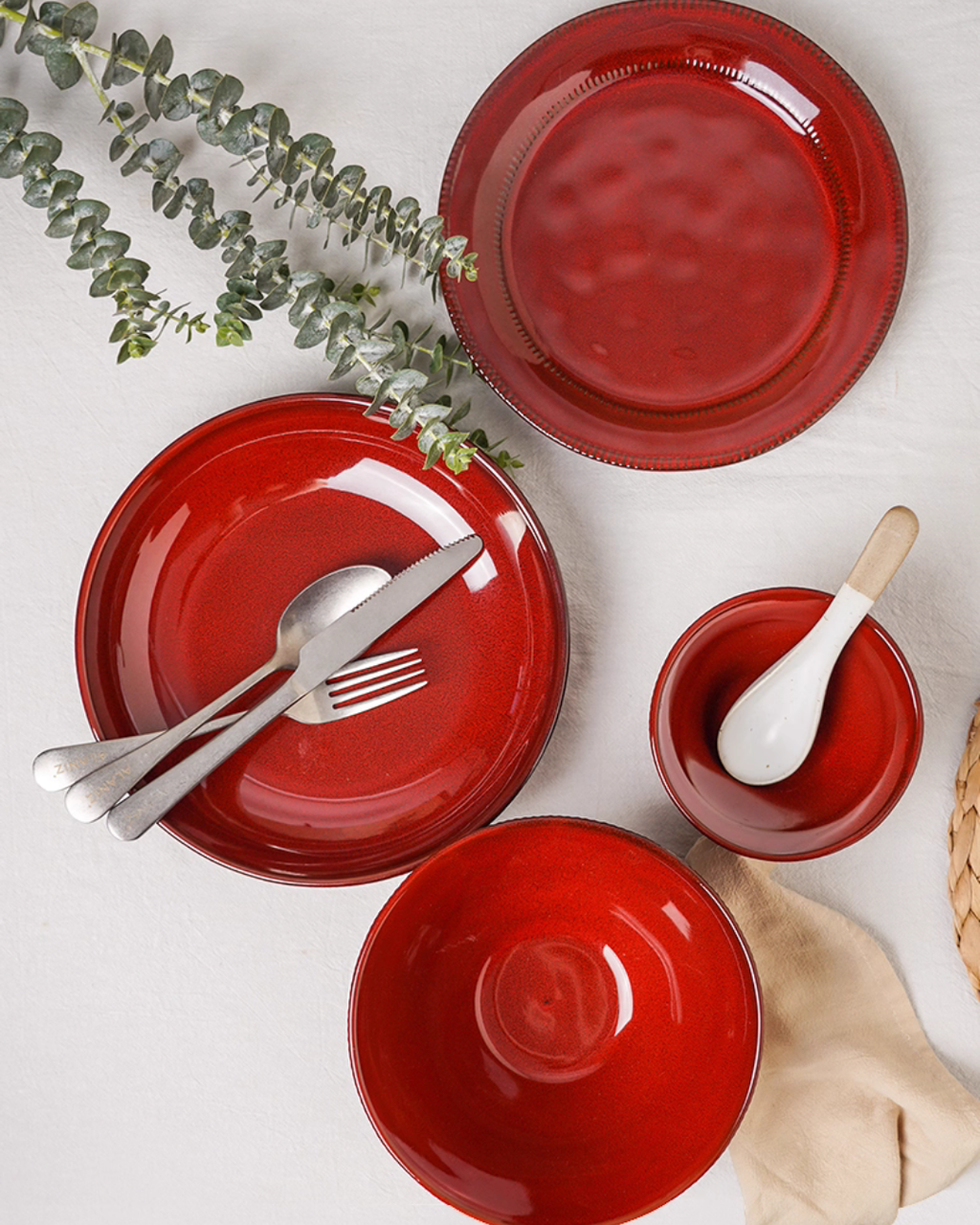 Hidden Series Porcelain Dinnerware Set – Retro Design for Everyday Use