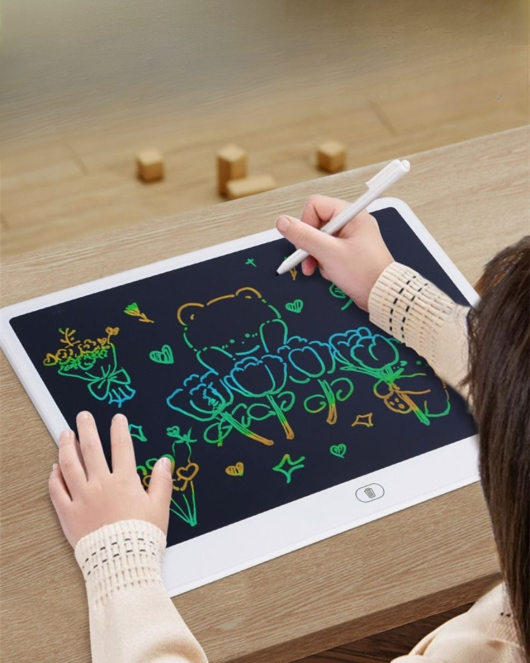 Large 16" Kids LCD Drawing & Writing Tablet – Safe & Mess-Free