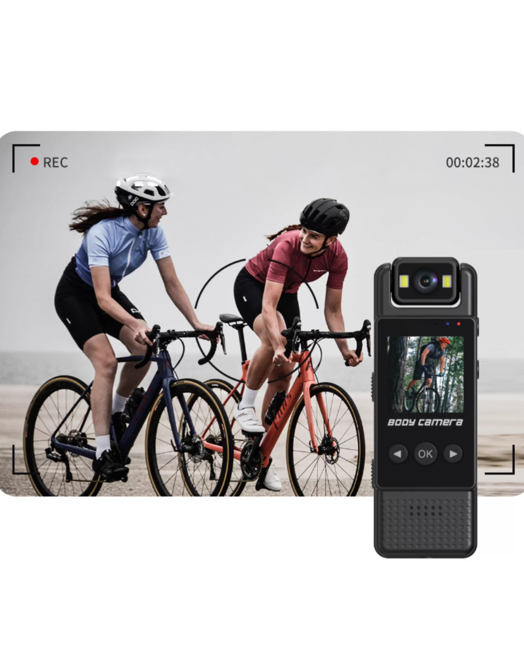 4K Action Camera – Anti-Shake, Night Vision, 180° Rotatable Lens