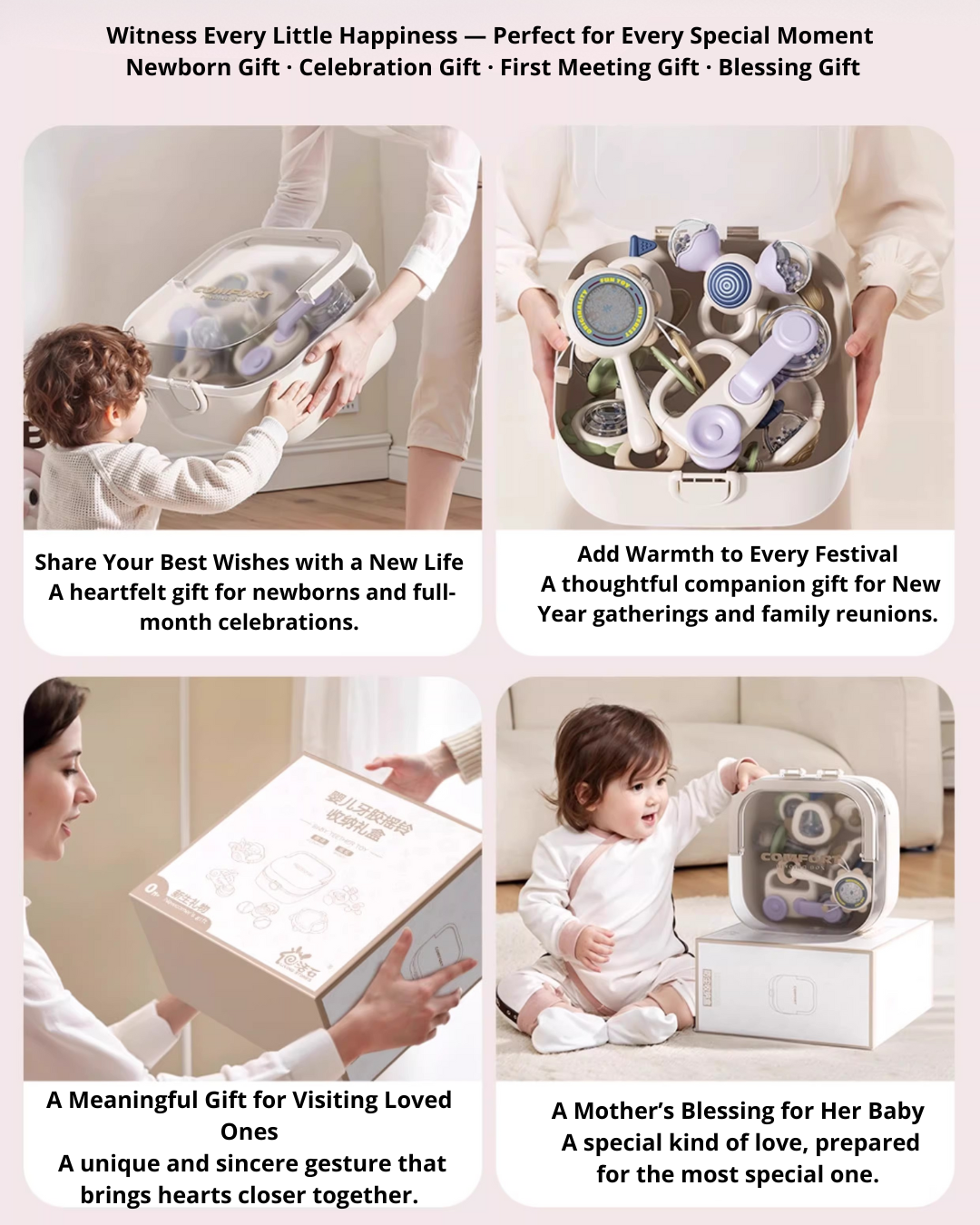 10-Piece Baby Rattle & Teether Set – Safe, Sensory & Teething Relief