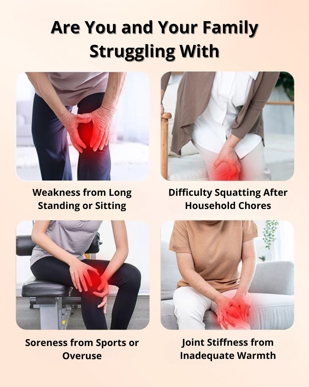 Heated Knee Massager with Vibration (2-Pack)