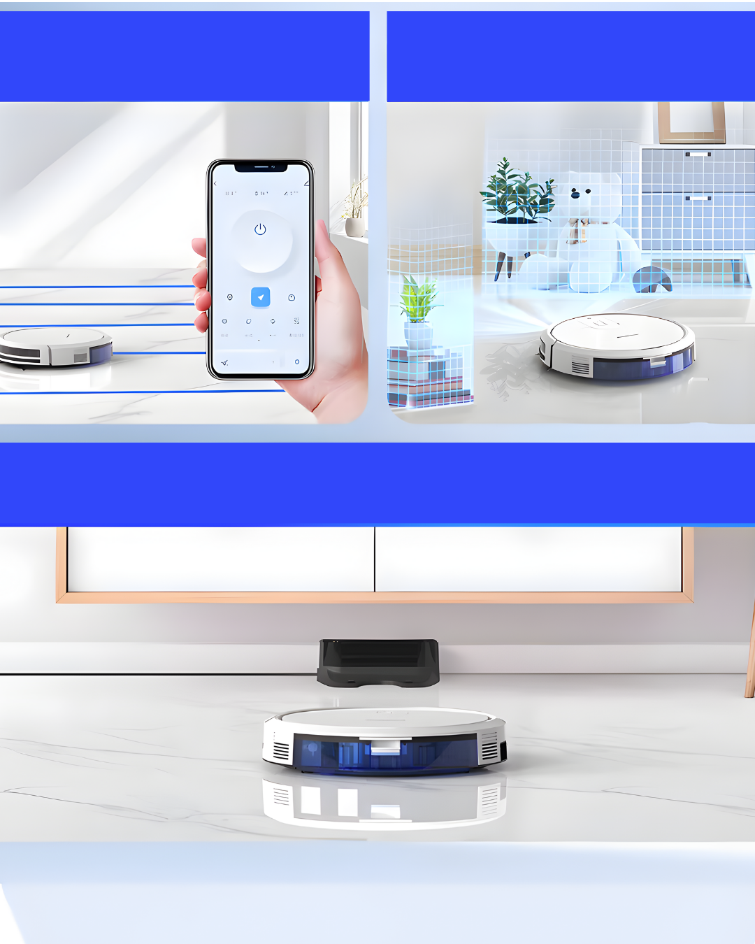 Smart Robot Vacuum & Mop with App Control for Busy Homes
