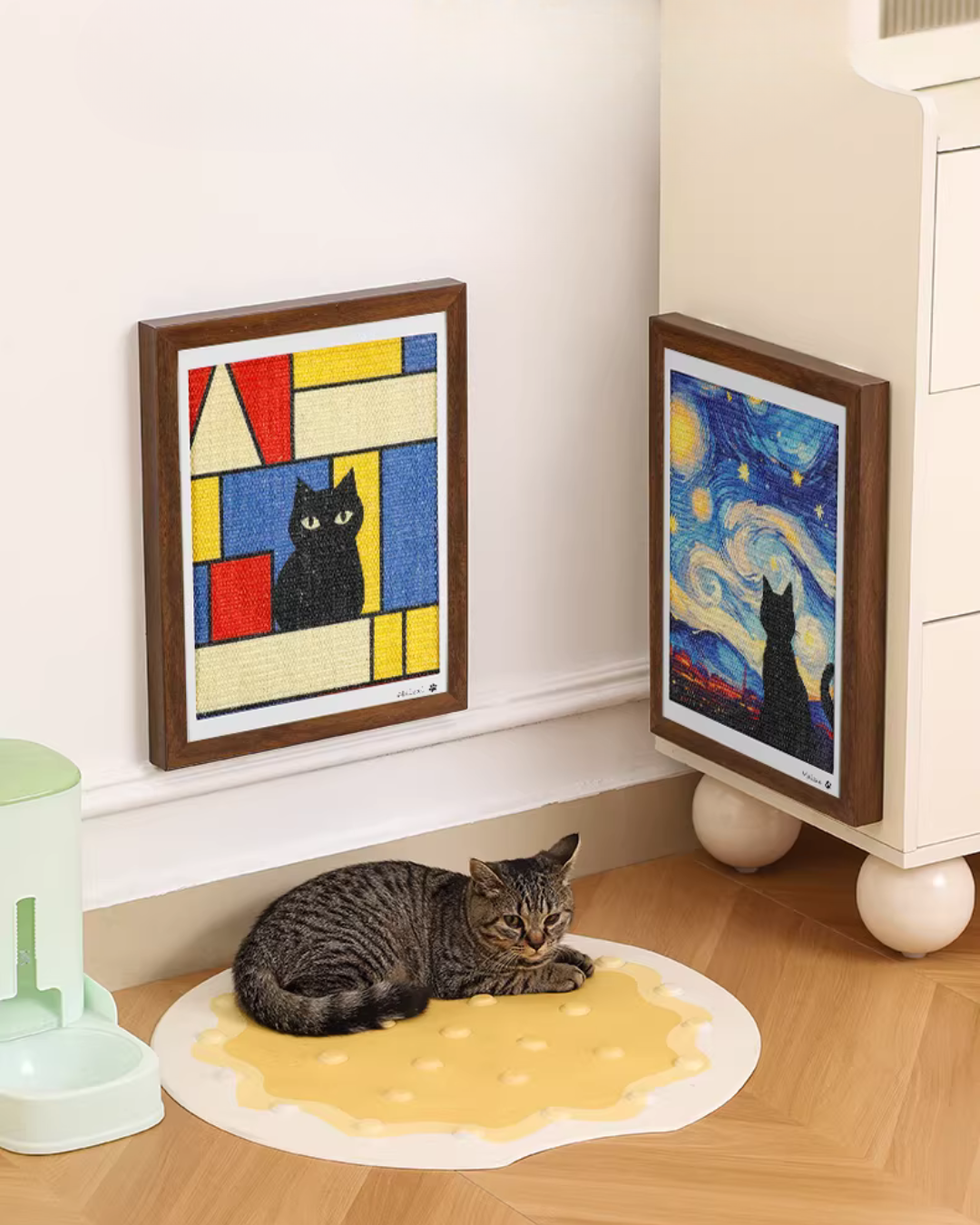 Wall-Mounted Cat Scratching Board to Protect Furniture