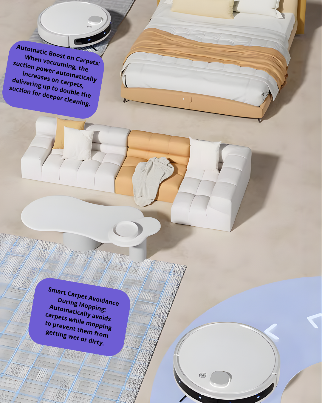 Robot Vacuum and Mop with Laser Navigation for Modern Homes