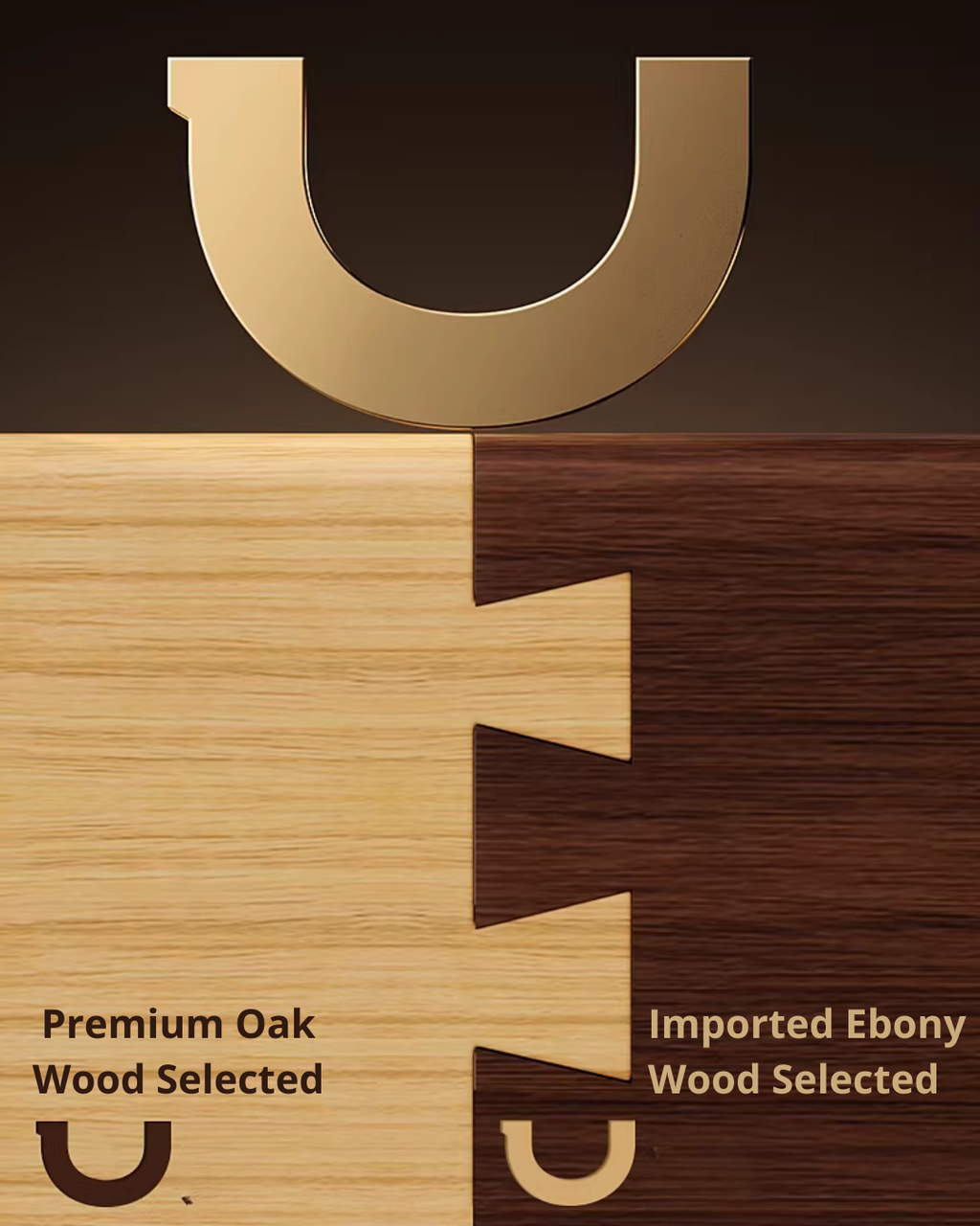 Mortise & Tenon End-Grain Ebony Cutting Board – Durable & Antibacterial