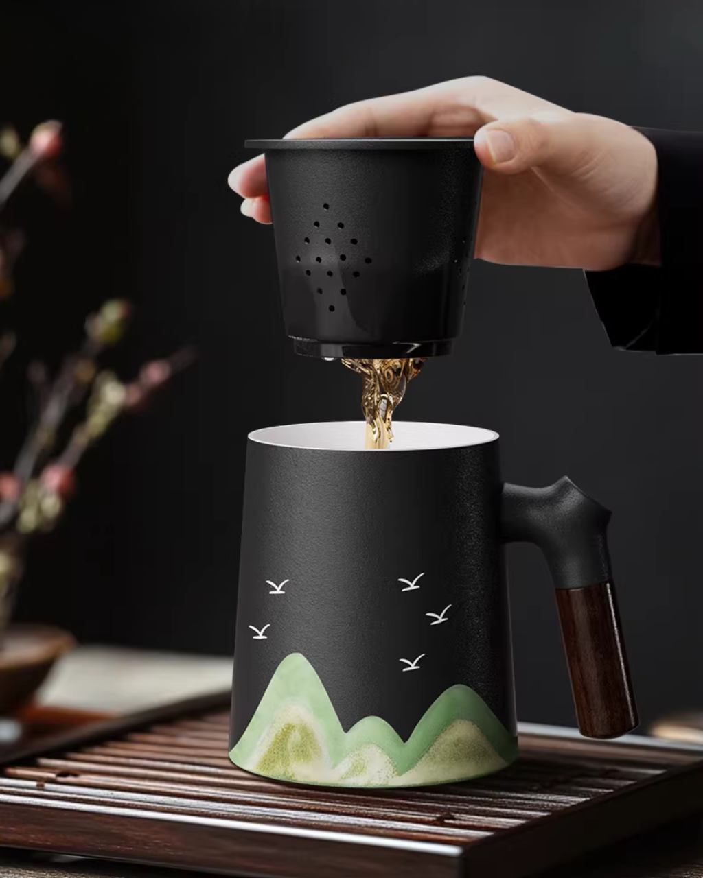 Smart Tea Infuser Thermos Gift Set with Temperature Display （Optional custom engraving）
