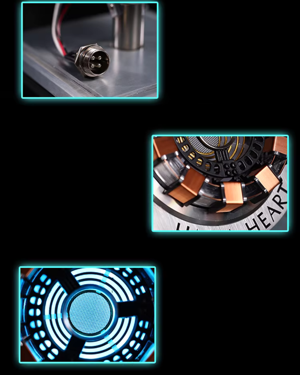 Arc Reactor Display Model with Real Copper Coils & Metal Frame