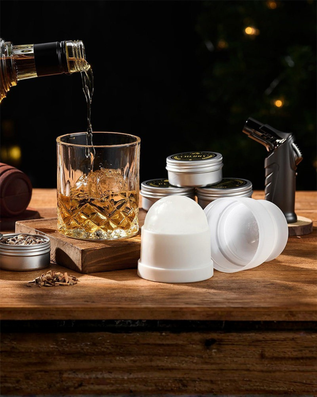 Premium Whiskey Smoker Kit for Home Cocktails & Bourbon Infusion