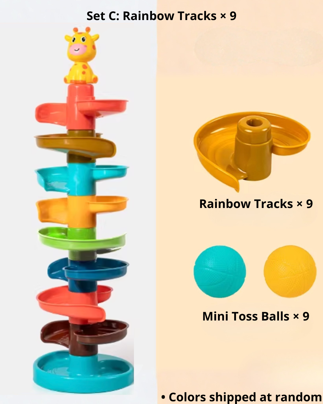 Montessori Baby Spinning Track Toy – Early Learning for Infants & Toddlers