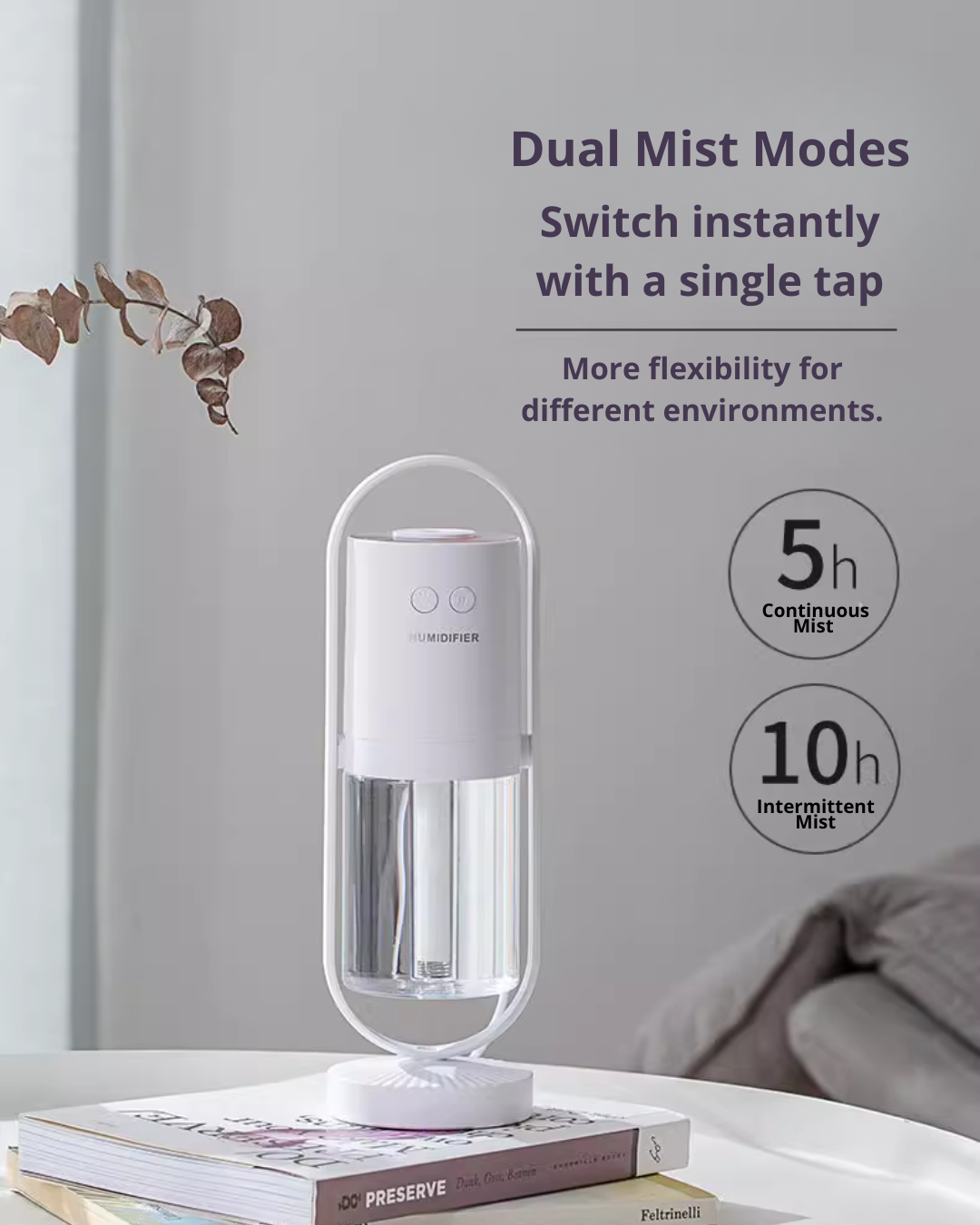 MagicGlow Nano Humidifier with Multicolor LED — Calm & Cozy Spaces