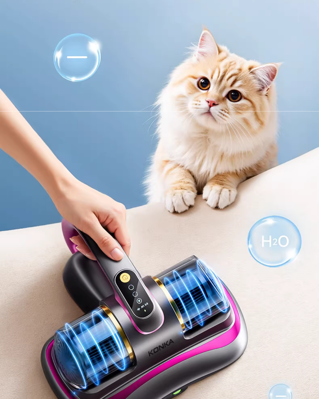 Mite Vacuum Cleaner for Mattresses with UV & HEPA Filtration