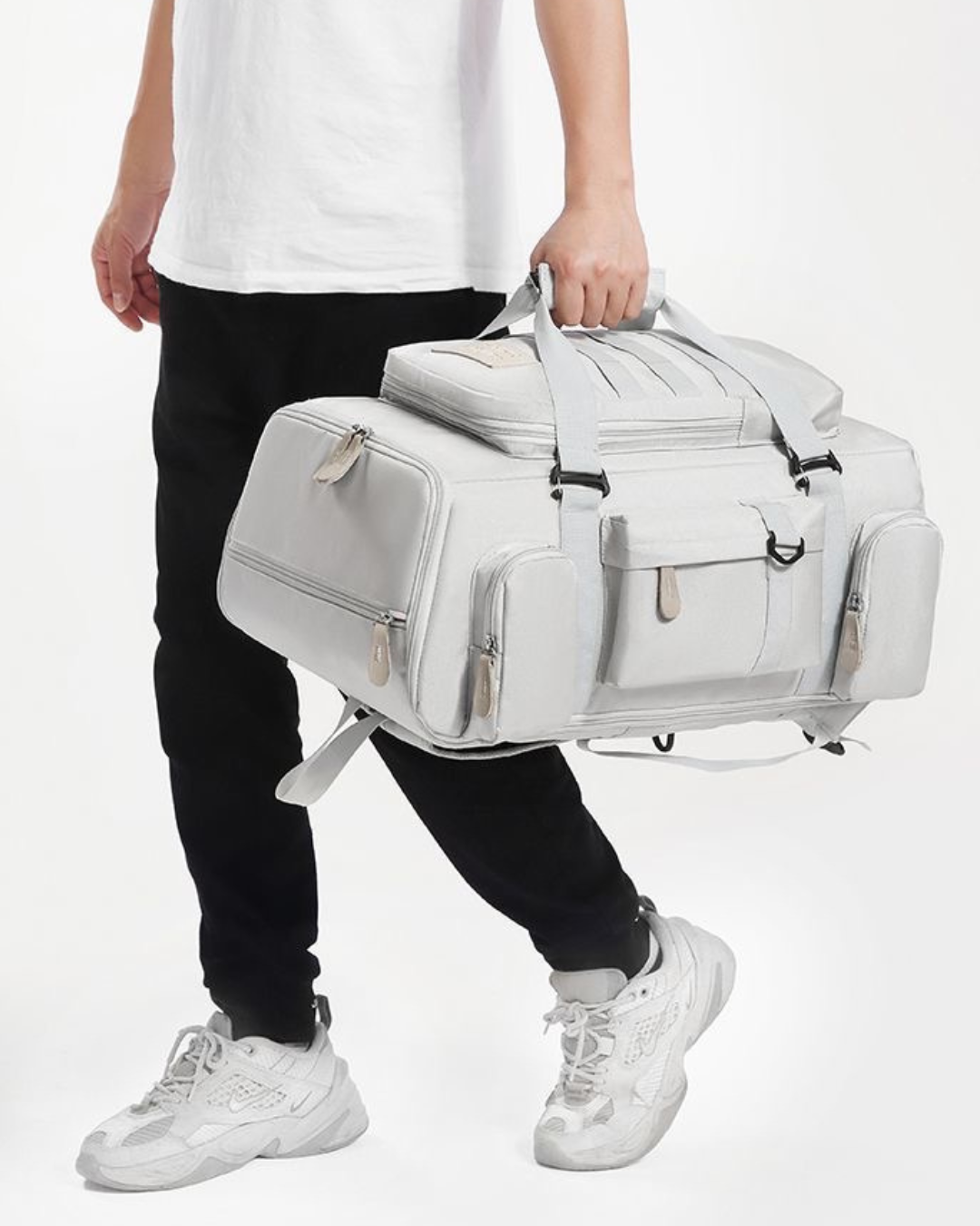 Expandable Travel Backpack with Laptop Sleeve, Shoe Compartment & USB Port