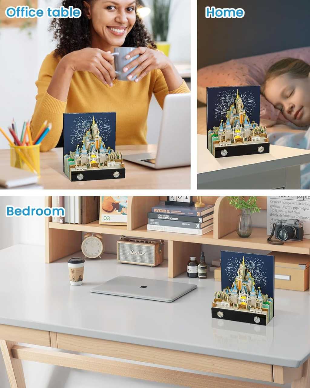 2026 Magic Castle 3D Calendar – Paper Art Desk Decor with Light
