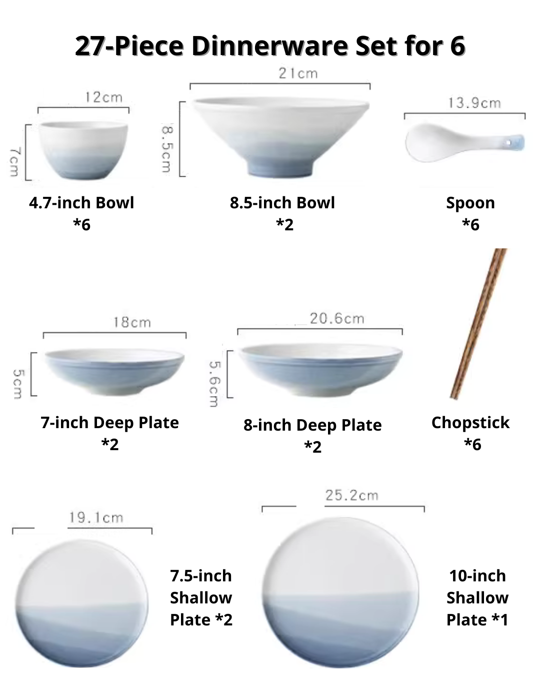 Hand-Painted Nordic Ceramic Dinnerware Set — Minimalist, Unique Design