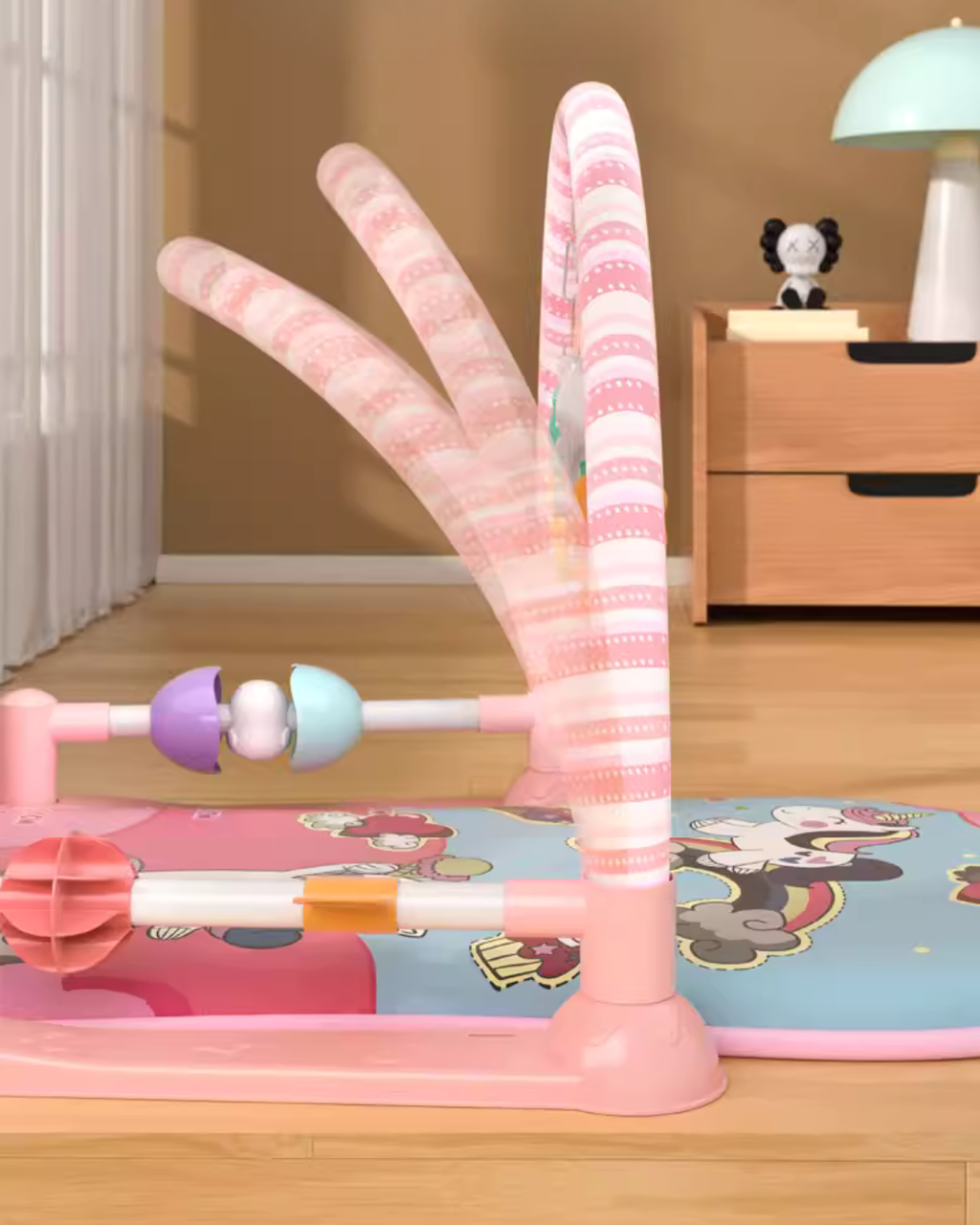 Interactive 3-in-1 Baby Gym – Music, Lights & Kicking Mat