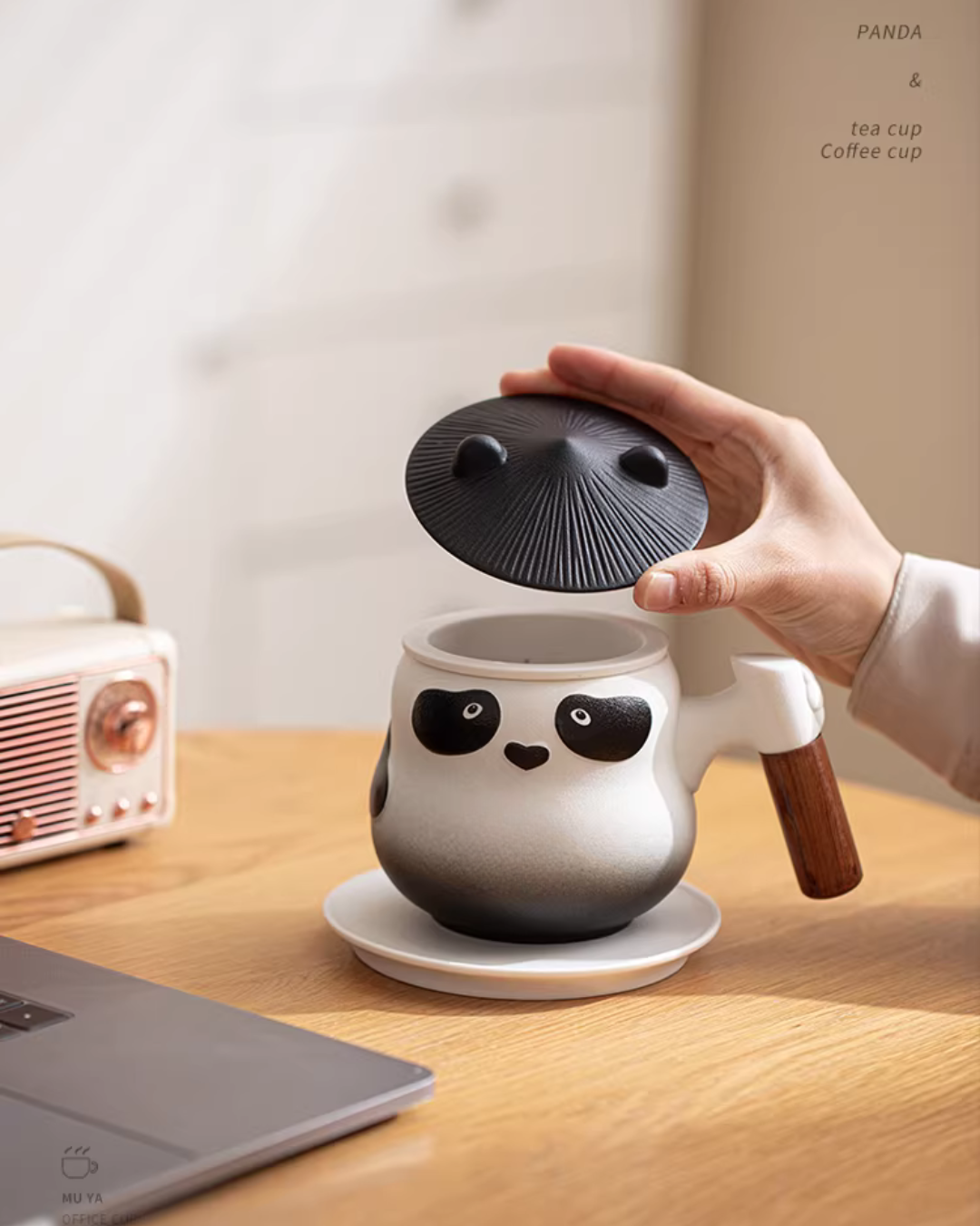 Panda Hero Tea & Coffee Cup Set for Calm Daily Moments