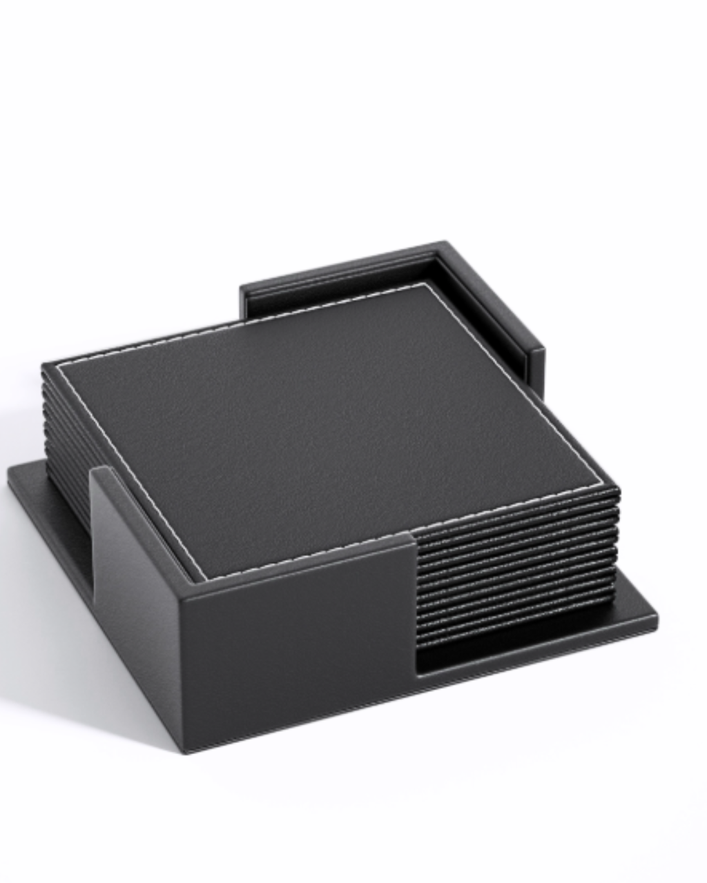 Premium Leather Coaster Set – Noise-Reducing & Heat-Resistant