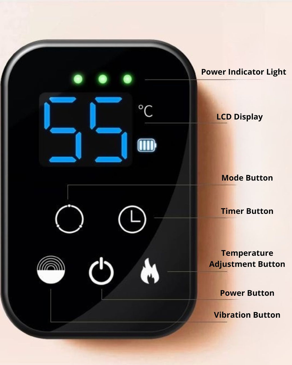 Heated Knee Massager with Vibration (2-Pack)