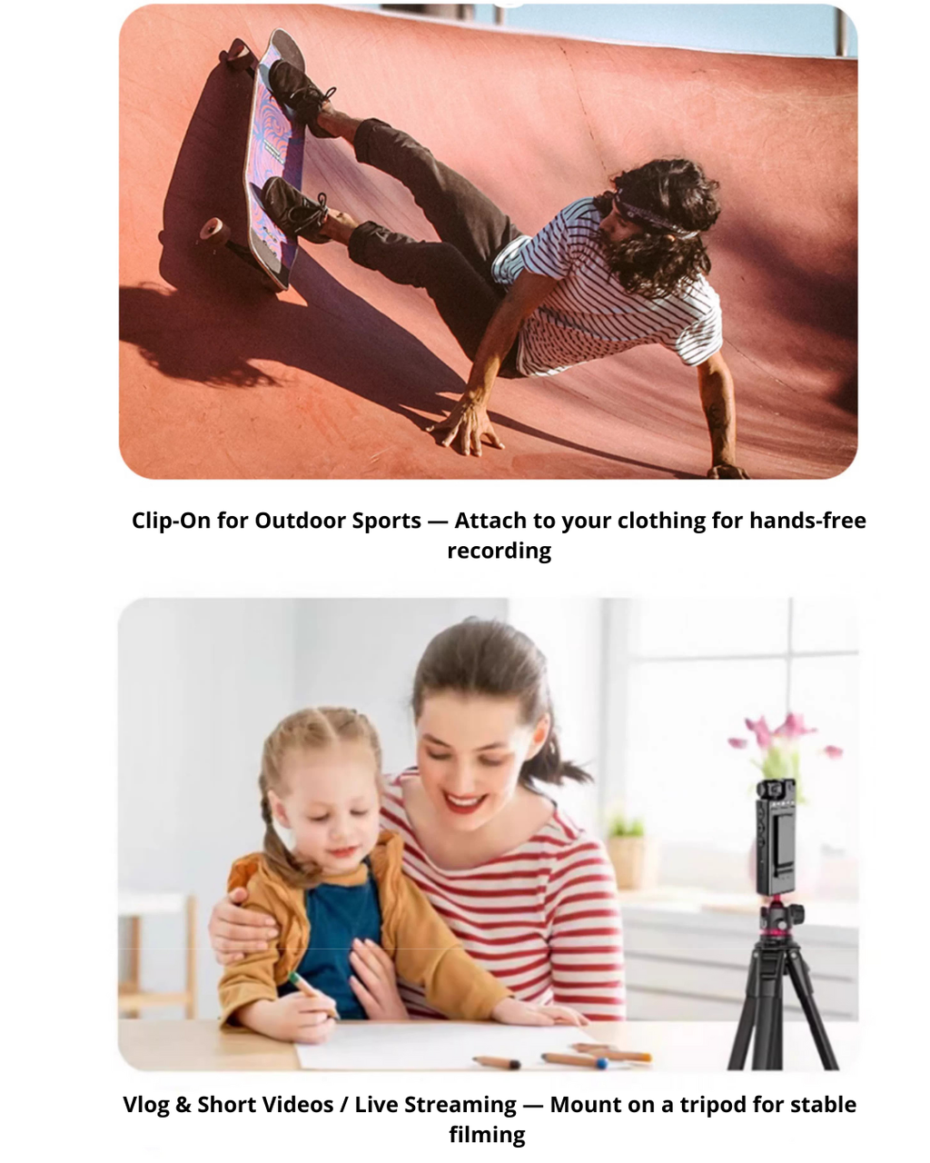 4K Action Camera – Anti-Shake, Night Vision, 180° Rotatable Lens