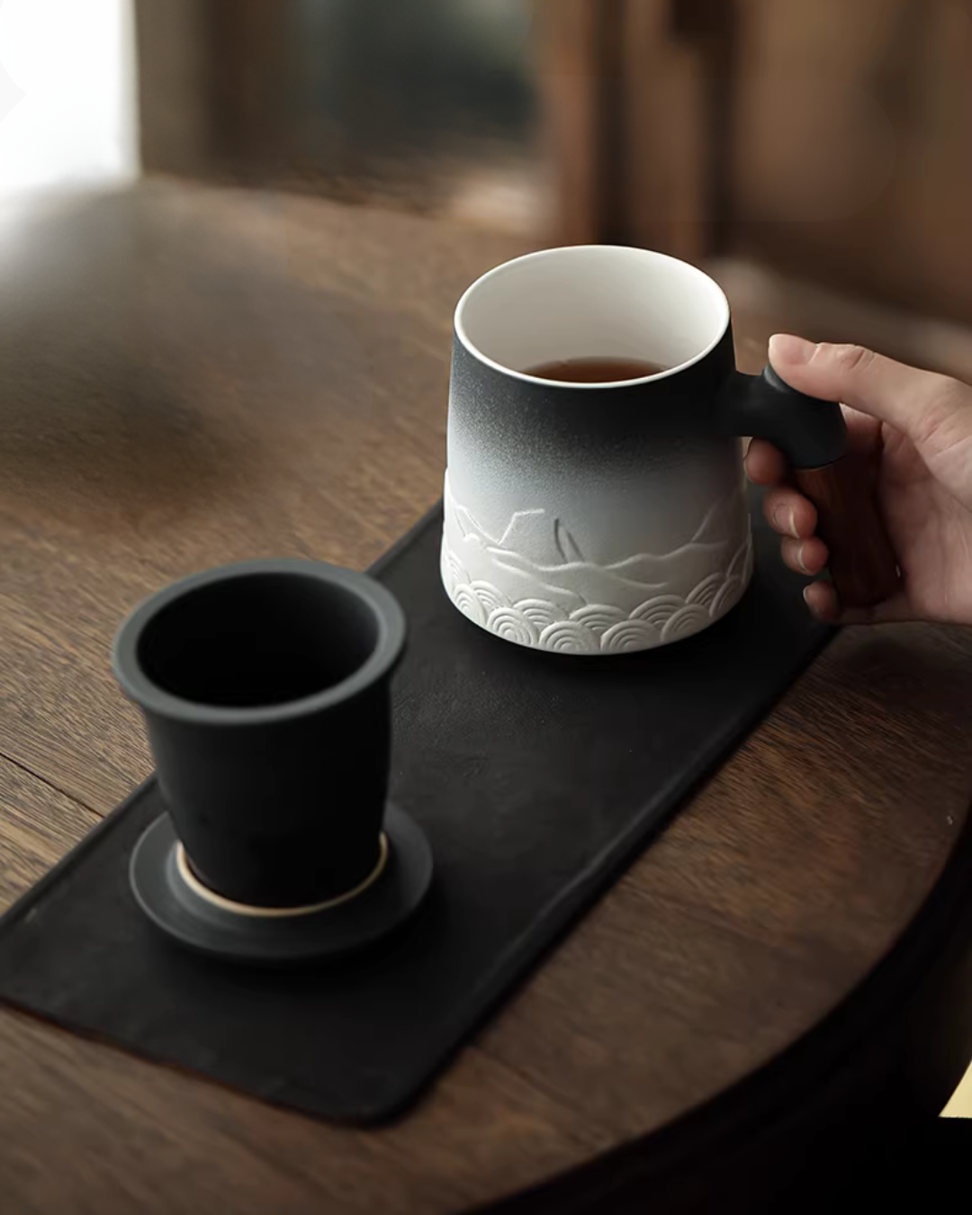 Rustic Ceramic Tea Mug for Daily Tea Rituals & Slow Living