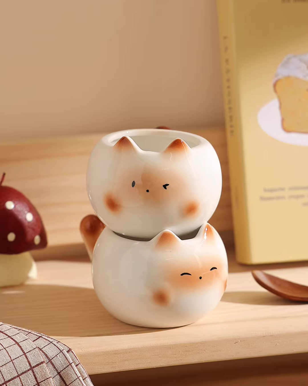 Whimsical Siamese Cat Coffee Mug for Everyday Sipping & Cozy Moments