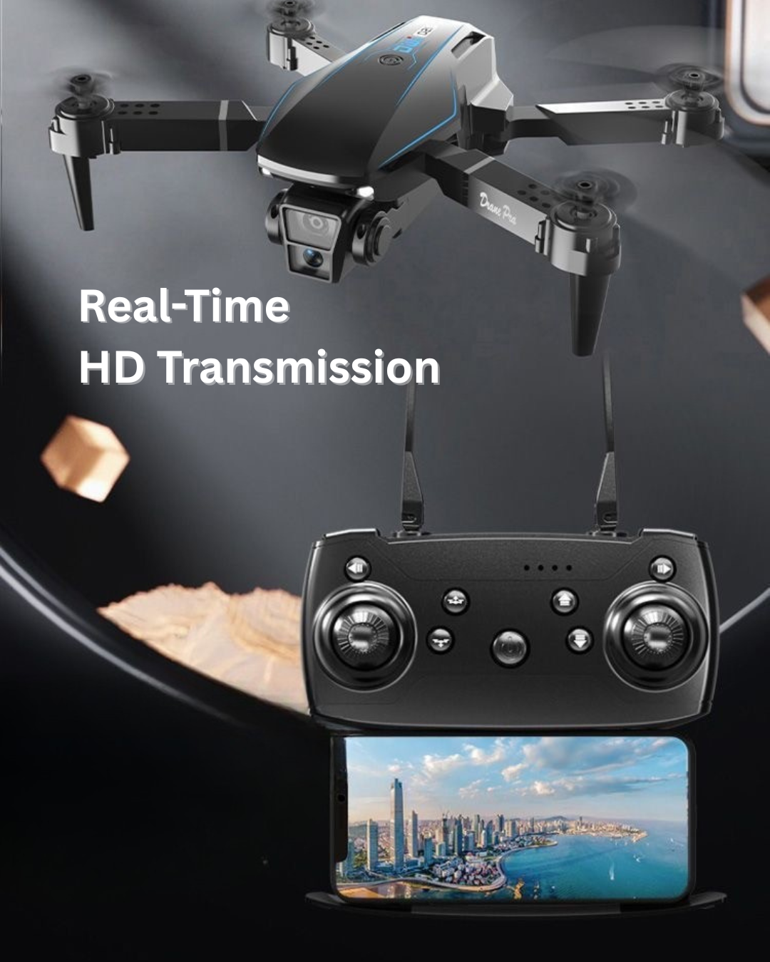 Beginner-Friendly 8K HD Dual Camera Drone with Optical Flow Hover & Live FPV
