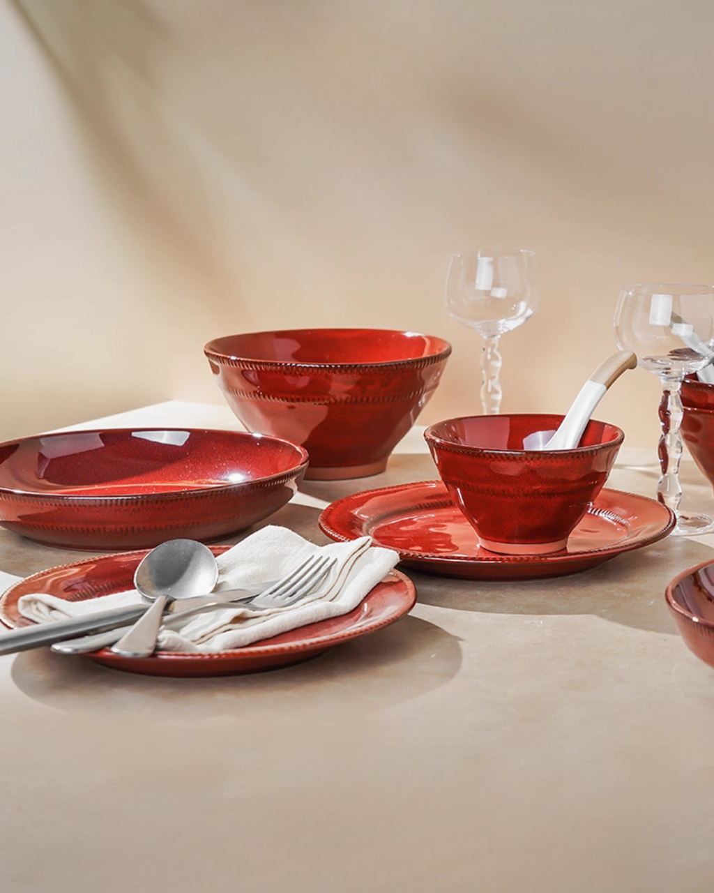 Hidden Series Porcelain Dinnerware Set – Retro Design for Everyday Use