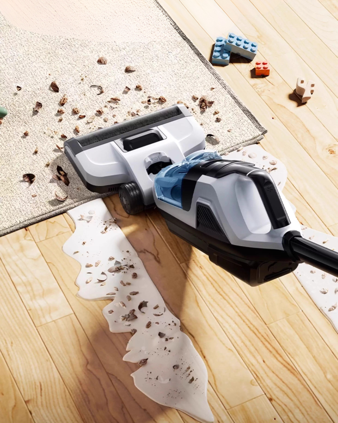 All-in-One Wireless Floor Cleaner for Homes & Pets